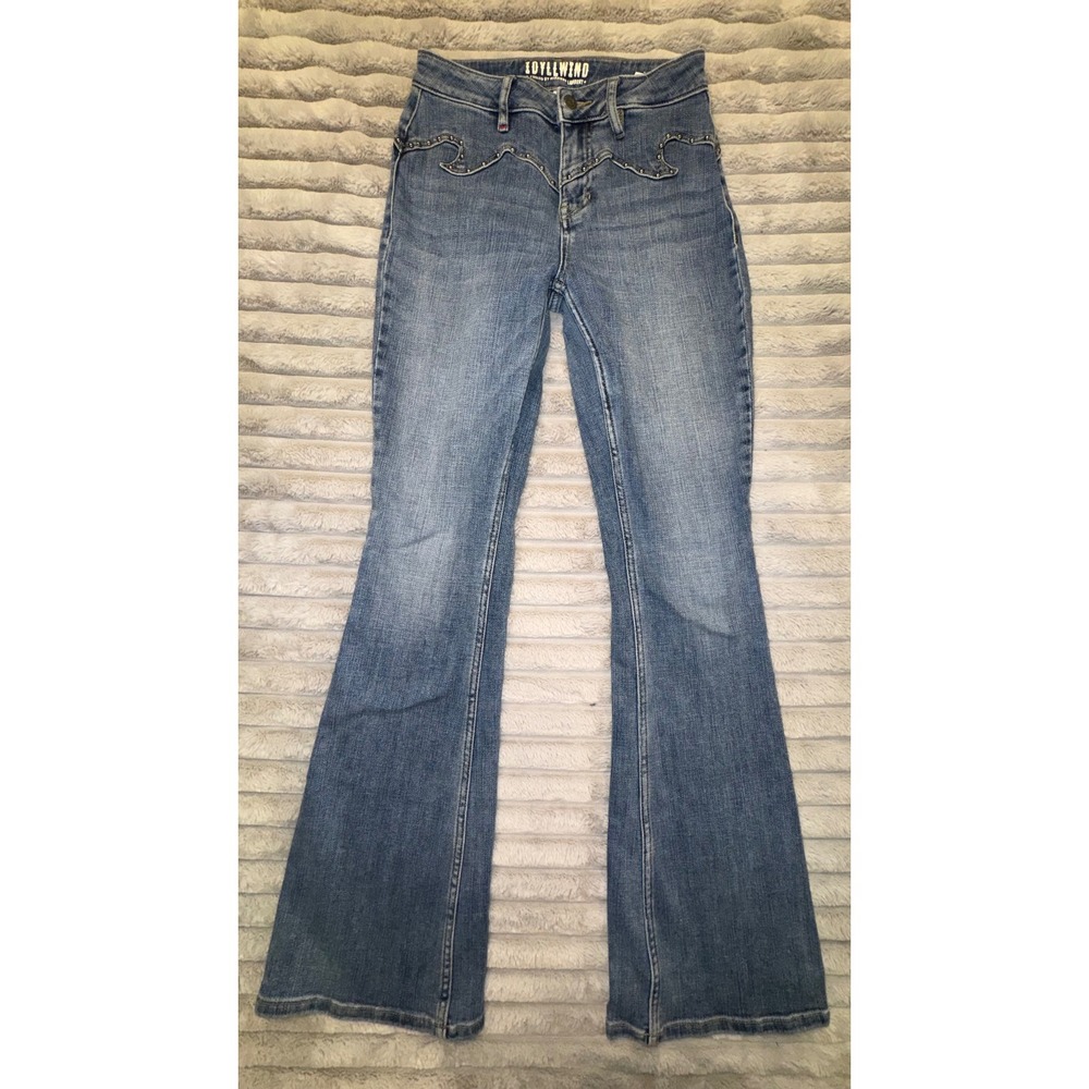 Idyllwind Womens 2 Beasley Gypsy Western Yoke Bootcut Jeans‎ Bareback Studded - Picture 3 of 16